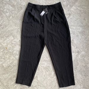 Dynamite NWT black pinstripe trousers size XL